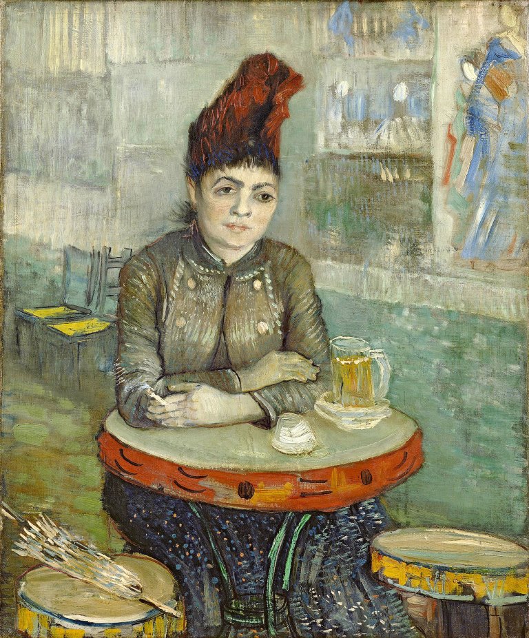 Agostina Segatori Sitting in the Café du Tambourin 1887-1888 - enlarge